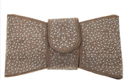Pearl Bling Clutch Evening Handbag with Bow Detail Robin Boutique