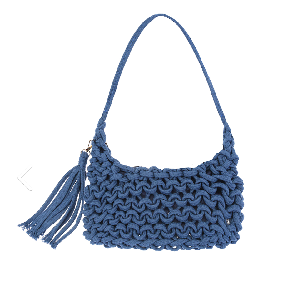 Knotted Woven Tassel Shoulder Bag Robin Boutique
