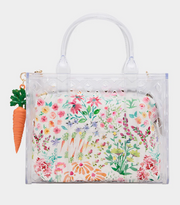 Betsey Johnson Jammin Clear Satchel  Handbag