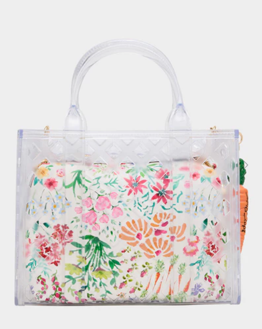 Betsey Johnson Jammin Clear Satchel  Handbag Robin Boutique