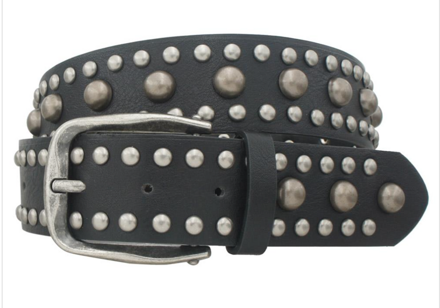 Classic Heritage Studded Irregular Buckle Belt Robin Boutique