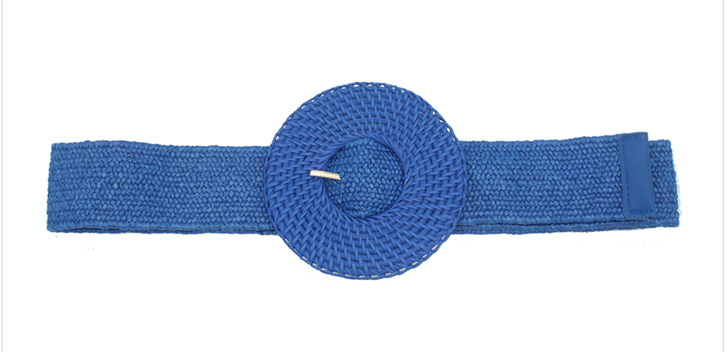 Rattan Round Buckle Stretch Belt Robin Boutique