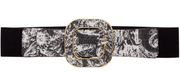 Modern Design Square Buckle Stretch Belt