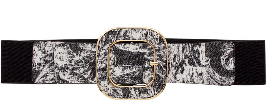 Modern Design Square Buckle Stretch Belt