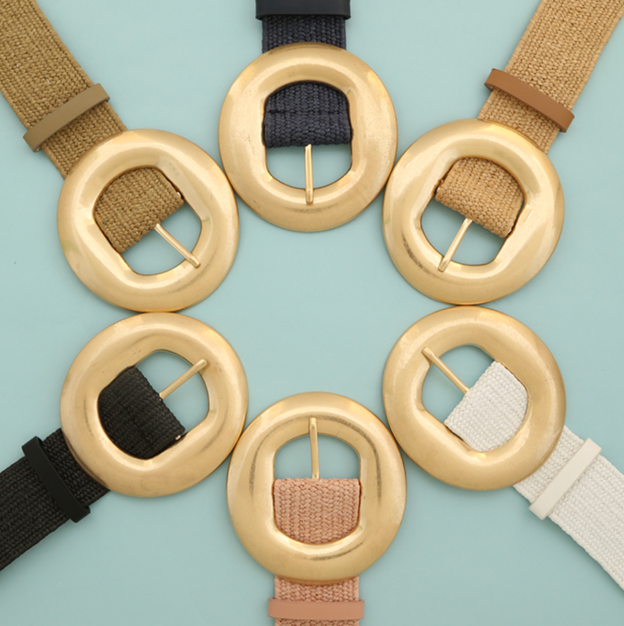 Round Gold Tone Stretch Belt Robin Boutique