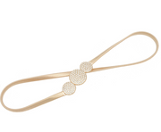 Rhinestone Round Buckle Metal Stretch Belt Robin Boutique