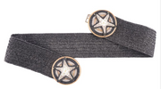 Star Raffia Double Buckle Stretch Elastic Belt Robin Boutique