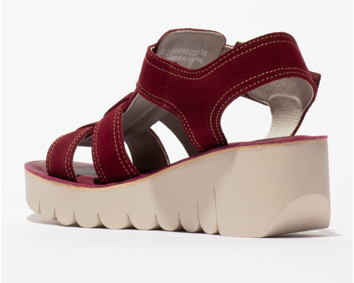 Fly London Yudd Suede Sandal Platform Shoes Robin Boutique