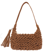 Knotted Woven Tassel Shoulder Bag Robin Boutique