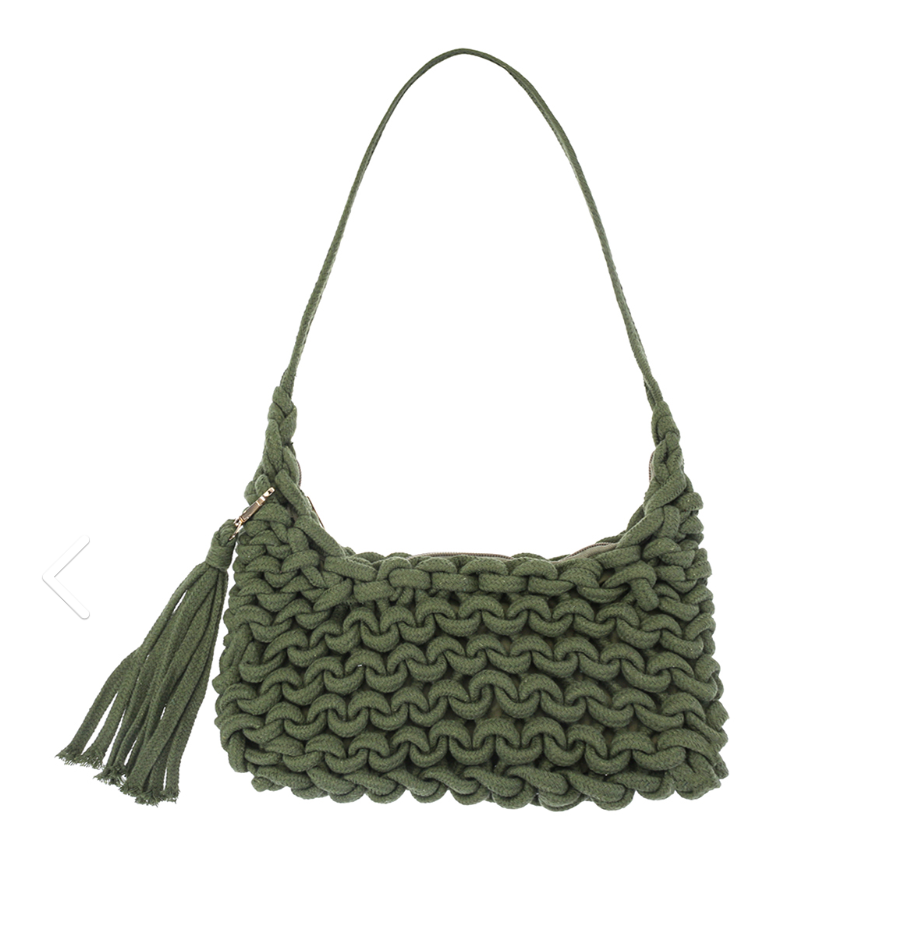 Knotted Woven Tassel Shoulder Bag Robin Boutique