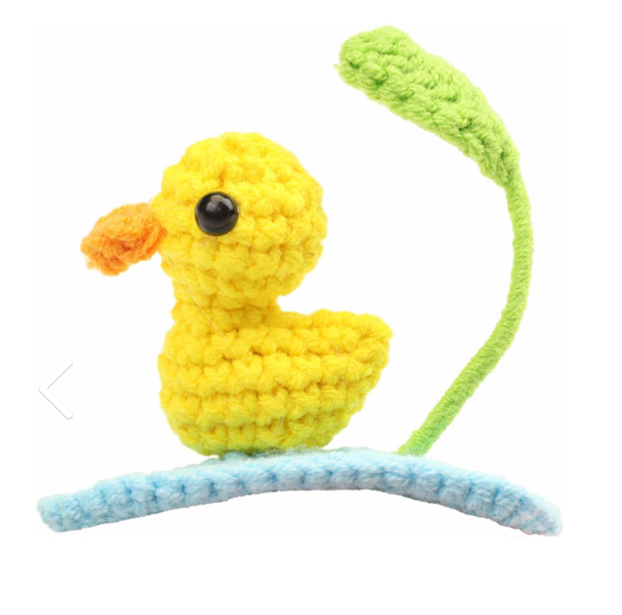 Crochet Duck Swimming Hair Clip