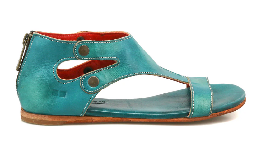 Bedstu Leather Soto Womens Sandals In Arctic Teal Robin Boutique