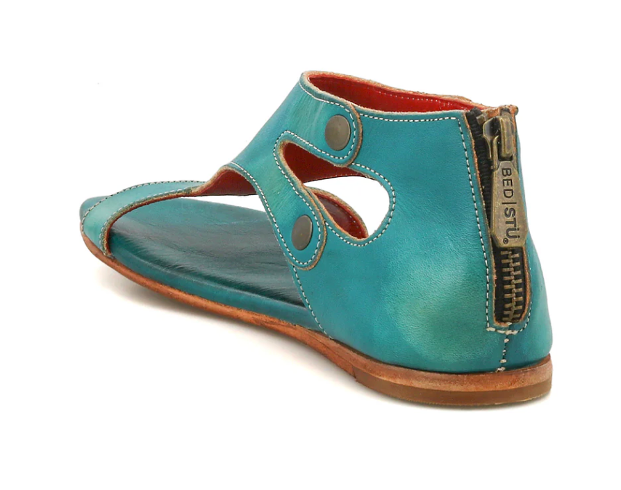 Bedstu Leather Soto Womens Sandals In Arctic Teal Robin Boutique