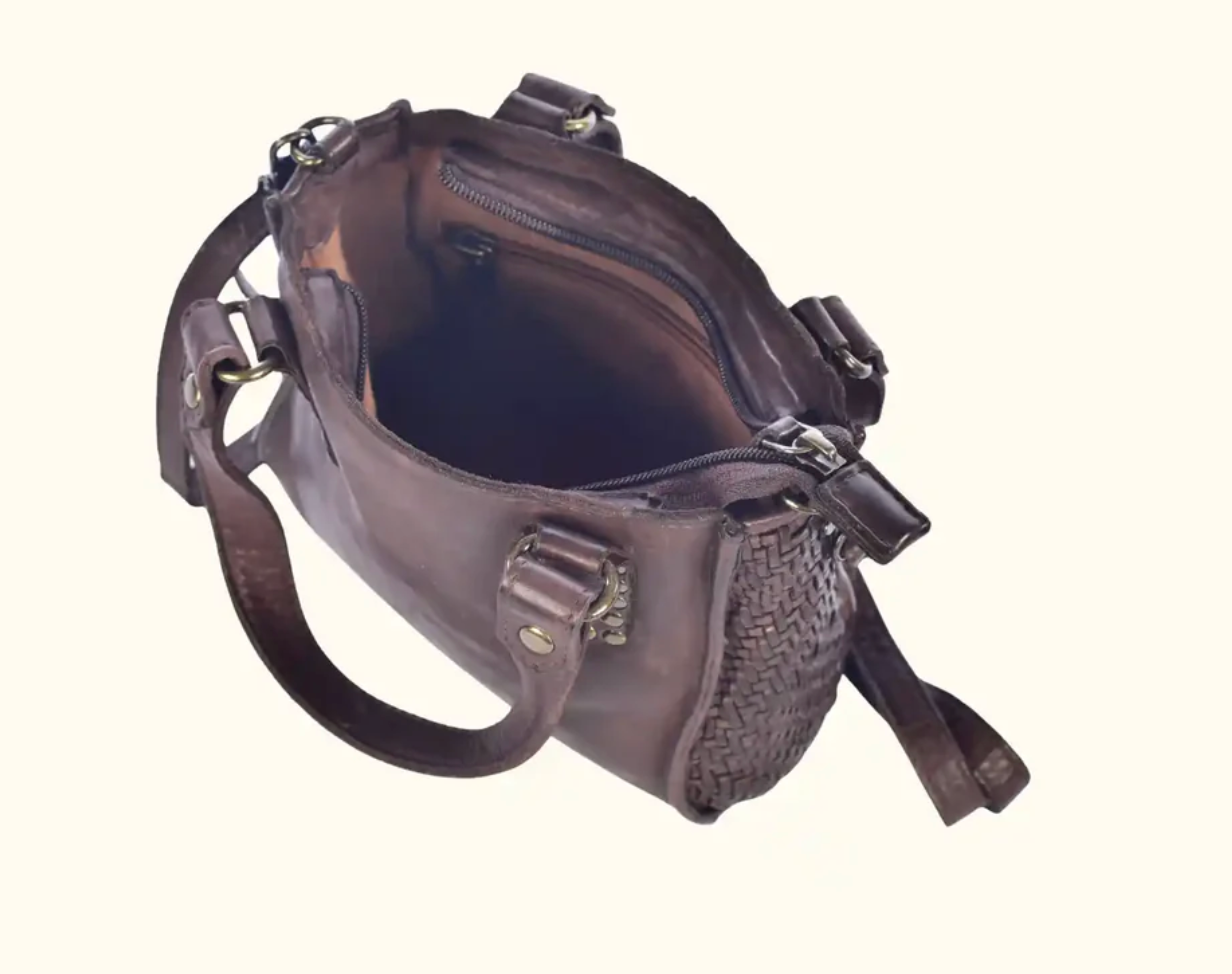 Amica Leather Handbag by Milo Robin Boutique