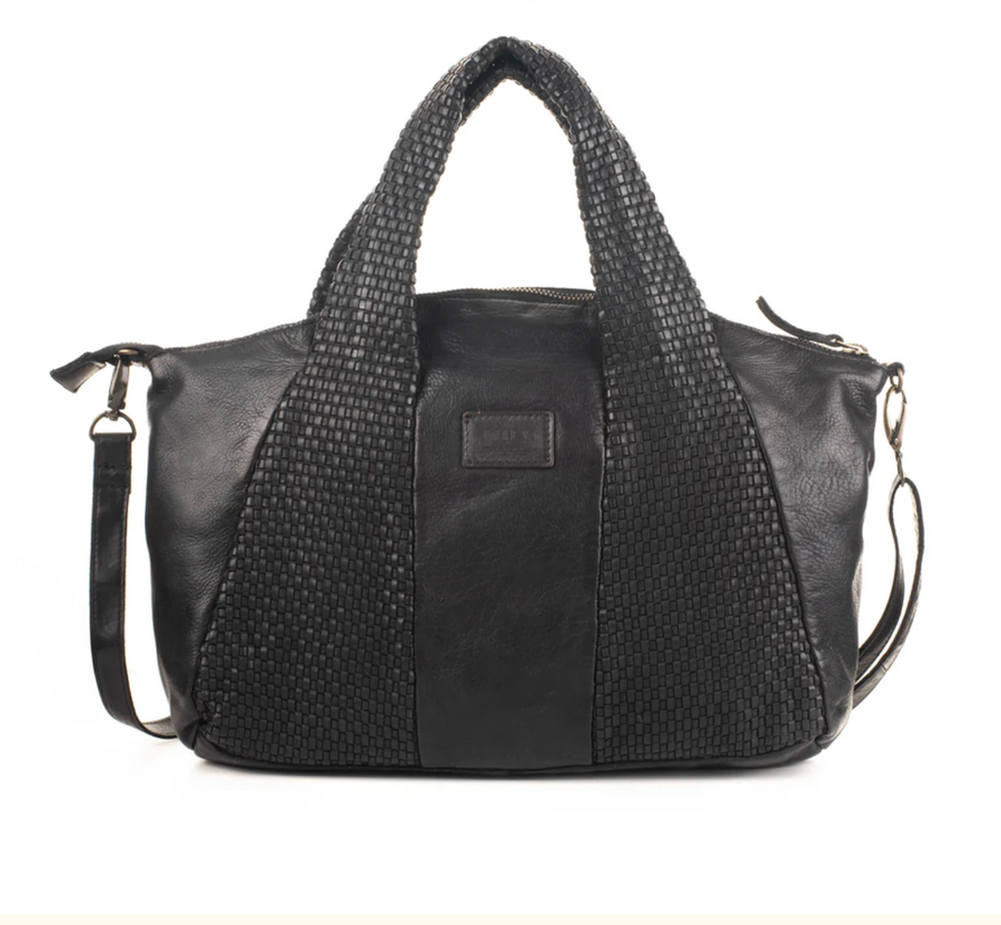 Angela Washed Soft Leather Tote Shoulder Handbag by Milo