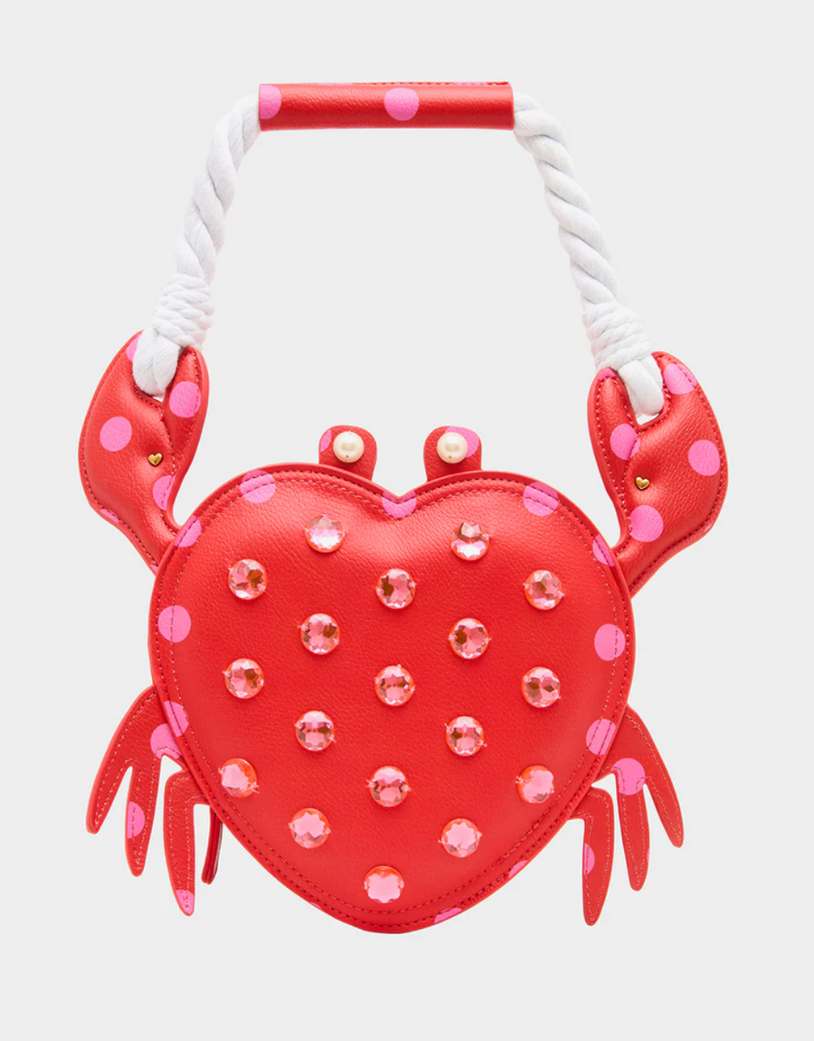 Shell Raiser Red Handbag by Betsey Robin Boutique