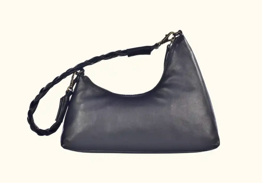 Velutto Washed Leather Shoulder Bag