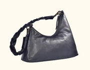 Velutto Washed Leather Shoulder Bag