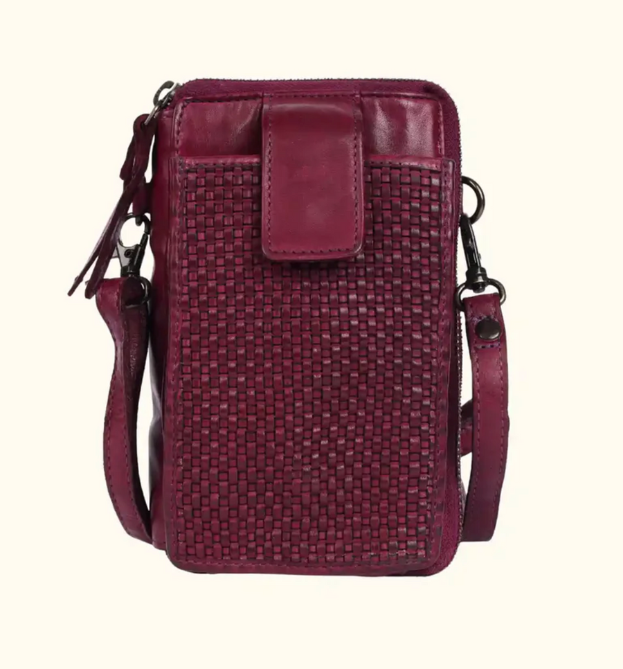 Ella Leather Phone Bag - Compact Crossbody Robin Boutique