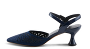 Azura Delicate Evening Sandel Shoes in Navy Robin Boutique
