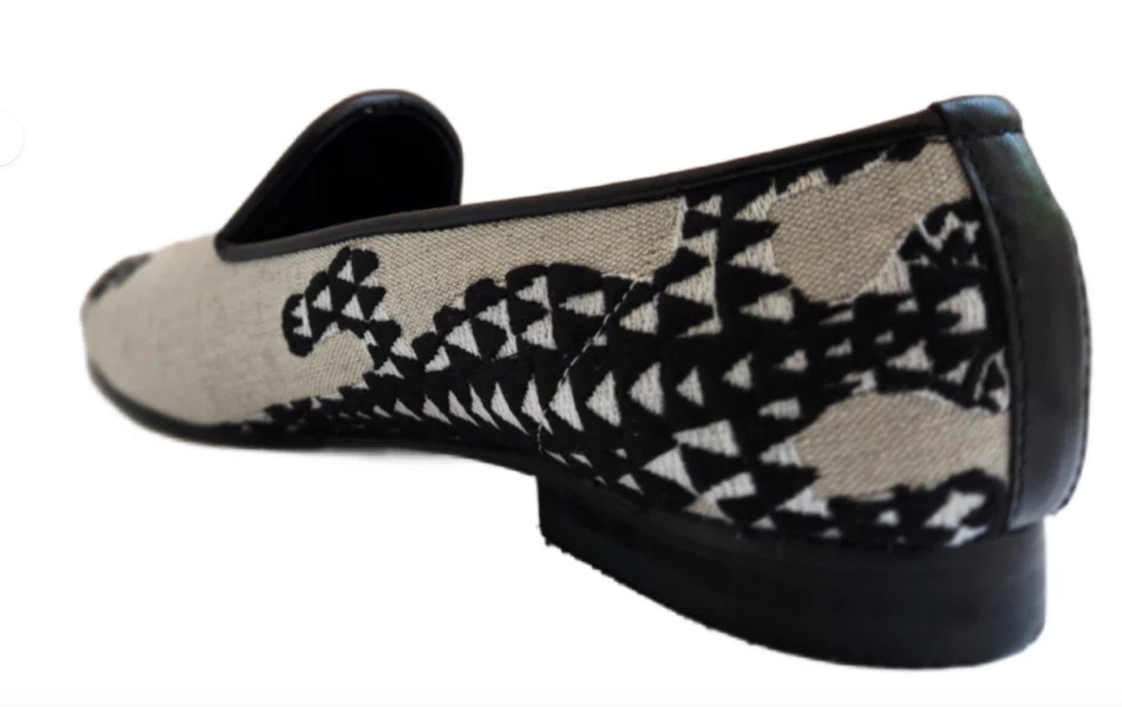 Ramon Tenza Croco Linen Flats Robin Boutique