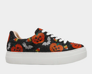 Side view of Betsey Johnson Sidny Haloween Sneakers Robin Boutique
