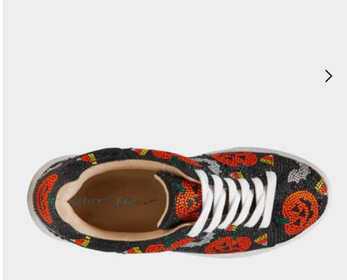 Top view of Betsey Johnson Sidny Haloween Sneakers Robin Boutique