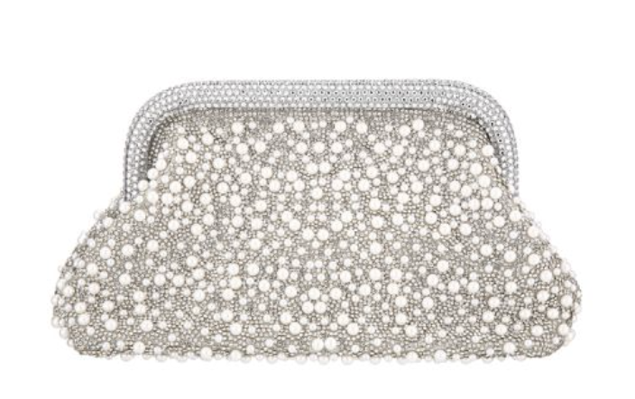 Evening Glass Beaded Clutch Handbag