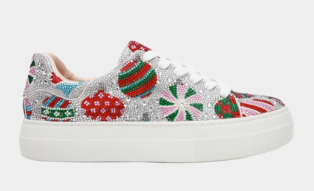 Sidny Ornaments Rhinestones Shoes Side View - Robin Boutique