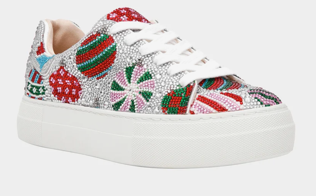 Sidny Ornaments Rhinestones Shoes Side View - Robin Boutique