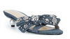 Jemma Embellished Bow Denim Dress Sandals by Betsey Johnson - Robin Boutique