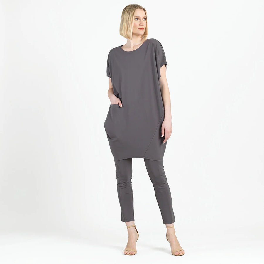 Knit Slim Leg Pant in Mocha by Clara Sun Woo