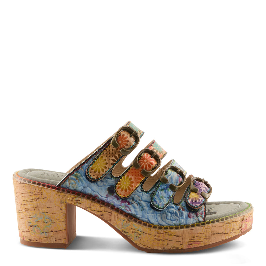 L'Artiste Teetimer Leather Sandal Slides Robin Boutique
