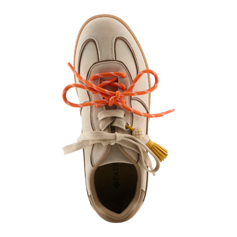 Patrizia Vesara Sneakers in bone top view - Robin Boutique