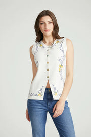 Deanna Sweater Tank in Limoncello by Driftwood