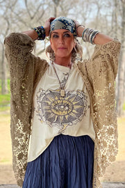 Additional view of Eyes On You Tee by Jaded Gypsy from Robin Boutique.