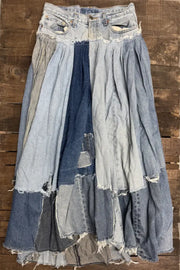 Patched About Skirt