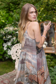Additional view of Imaginarium Bohéme Slip Dress with Moon and Dreamscape Print from Robin Boutique.