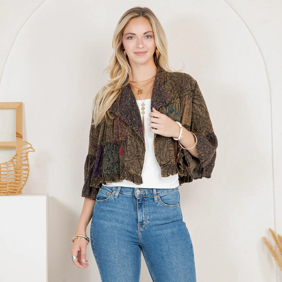 Boho Detail Shrug by Young Threads Robin Boutique