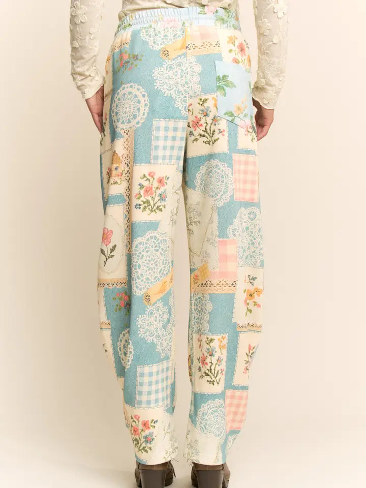 Floral Patchwork Joggers by Davi & Dani