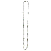 Loops, Chain, and Beads Long Layering Necklace