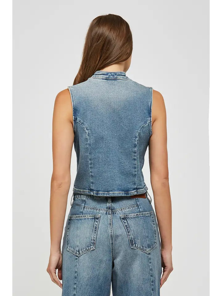 Rebel Spirit Biker Vest by Hidden Jeans