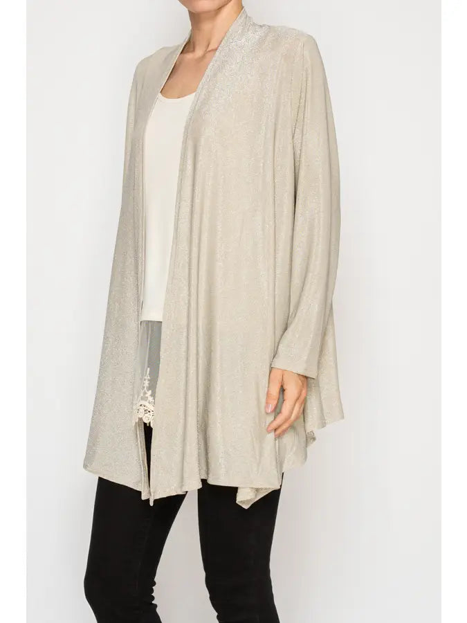 Shimmery Lurex Cardigan by Origami