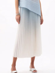 Pleated Sleeveless Top & Skirt Set by EllyNDale Robin Boutique