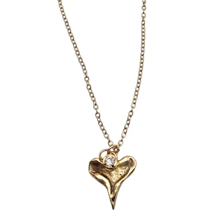 Hammered Heart Necklace
