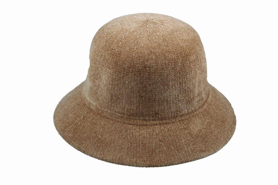 Large Brim Chenille Bucket Hat Winter