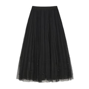 Fairy Pleated Mesh Skirt with Pearls by EllyNDale