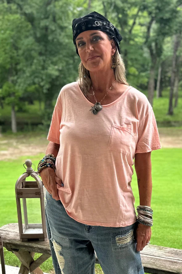 Solid Moon Dance V-Neck Tees by Jaded Gypsy