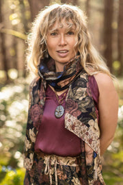 Lionheart Bohemian Scarf w/ botanicals & Narnia Print