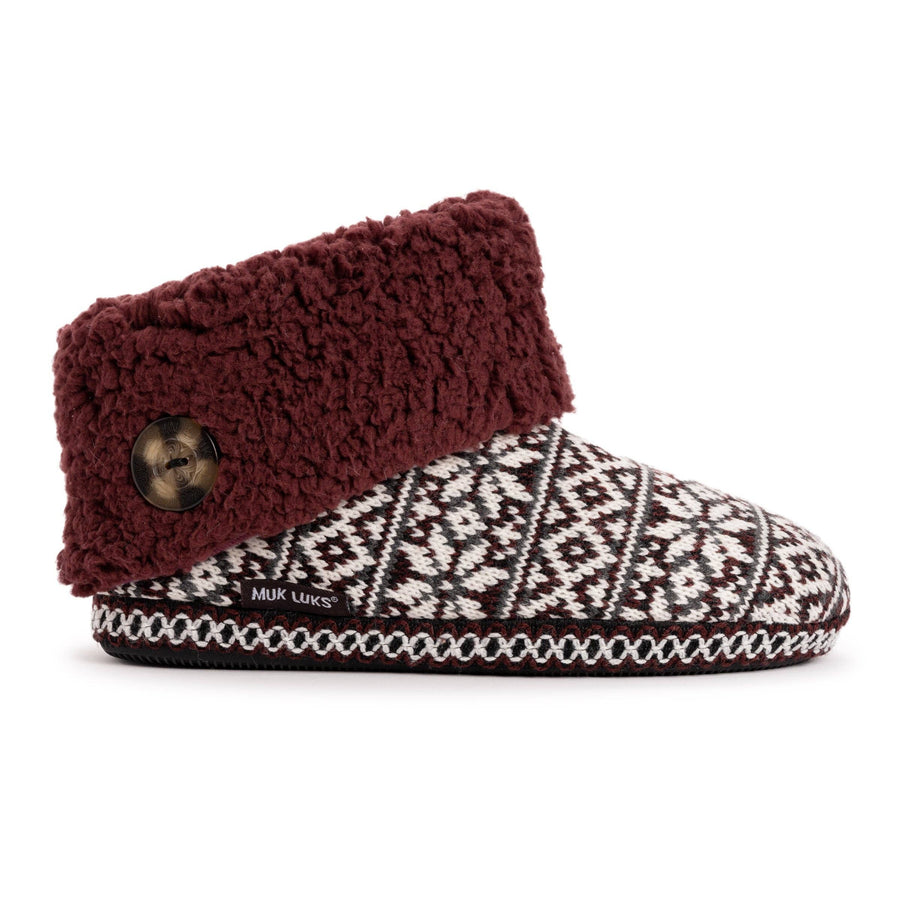 MUK LUKS Women's Melinda Bootie Slipper